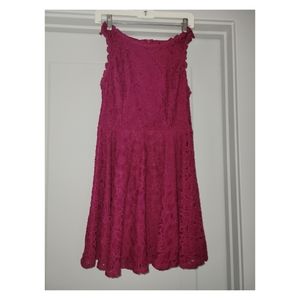 Cute Pink Lace Dress